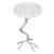 Joel Round Marble/Aluminum Side Table Silver