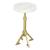 Maurice Round Marble/Iron Side Table