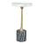 Johan Round Marble/Iron Side Table