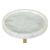 Johan Round Marble/Iron Side Table
