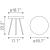 Stuart Round Syntethic Rattan/Steel Side Table
