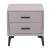 Halle Rectangular Polyester Side Table w/2 Drawers