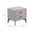 Halle Rectangular Polyester Side Table w/2 Drawers