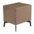 Montana Rectangular Velvet Side Table w/2 Drawers