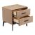 Montana Rectangular Velvet Side Table w/2 Drawers