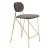 Georges Velvet/Steel Counter Stool