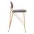 Georges Velvet/Steel Counter Stool