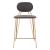 Georges Velvet/Steel Counter Stool