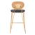 Georges Velvet/Steel Counter Stool