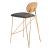 Georges Velvet/Steel Counter Stool