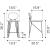 Georges Velvet/Steel Counter Stool