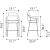 Marcel Polyester/Steel Barstool