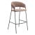Josephine Polyester/Steel Barstool