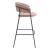 Josephine Polyester/Steel Barstool