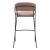 Josephine Polyester/Steel Barstool