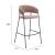 Josephine Polyester/Steel Barstool