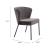 Aimee Velvet/Steel Dining Chair