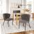 Aimee Velvet/Steel Dining Chair