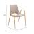 Desi Faux Leather/Steel Dining Chair