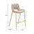 Desi Faux Leather/Steel Counter Stool