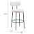 Blanca Polyester/Steel Barstool