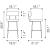 Blanca Polyester/Steel Barstool