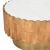 Bombay Round Marble/Wood/Iron Coffee Table