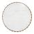 Bombay Round Marble/Wood/Iron Coffee Table