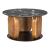 Pemba Round Marble/Wood/Iron Coffee Table