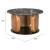 Pemba Round Marble/Wood/Iron Coffee Table