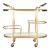Antalya Wood/Marble/Iron Bar Cart