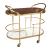 Antalya Wood/Marble/Iron Bar Cart