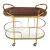 Antalya Wood/Marble/Iron Bar Cart
