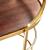 Antalya Wood/Marble/Iron Bar Cart