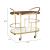 Antalya Wood/Marble/Iron Bar Cart
