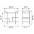 Antalya Wood/Marble/Iron Bar Cart