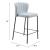 Linz Faux Leather/Steel Counter Stool