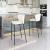Linz Faux Leather/Steel Barstool