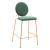 Odessa Velvet/Steel Counter Stool