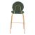 Odessa Velvet/Steel Counter Stool