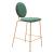 Odessa Velvet/Steel Counter Stool