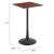 Valleta Square MDF/Steel Bar Table