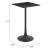 Valleta Square MDF/Steel Bar Table