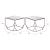 Arzon Square Mirror Glass/Steel Coffee Table Set