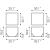 Arzon Square Mirror Glass/Steel Coffee Table Set