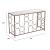 Convale Mirror Glass/Steel Console Table