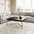 Nazaire Square Wood/Steel Coffee Table