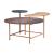 Viken Round MDF/Steel Coffee Table