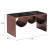 Aveiro Rectangular Tinted Glass/Steel Coffee Table