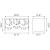 Aveiro Rectangular Tinted Glass/Steel Coffee Table